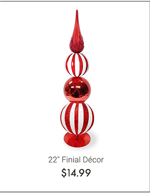 22" Finial Décor