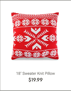 18" Sweater Knit Pillow
