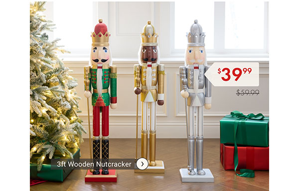 3ft Wooden Nutcrackers - Shop The Deal