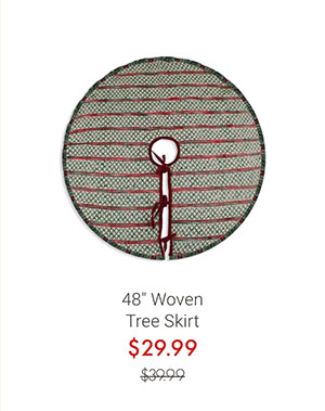 48" Woven Tree Skirt