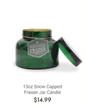 13oz Snow Capped Frasier Jar Candle