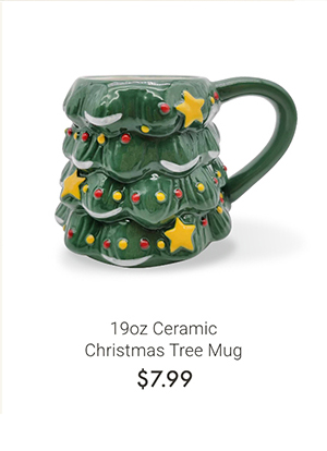 19oz Ceramic Christmas Tree Mug