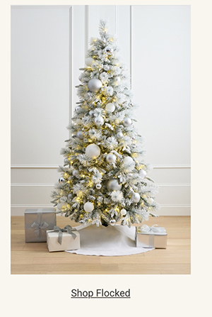 Shop Flocked Trees >