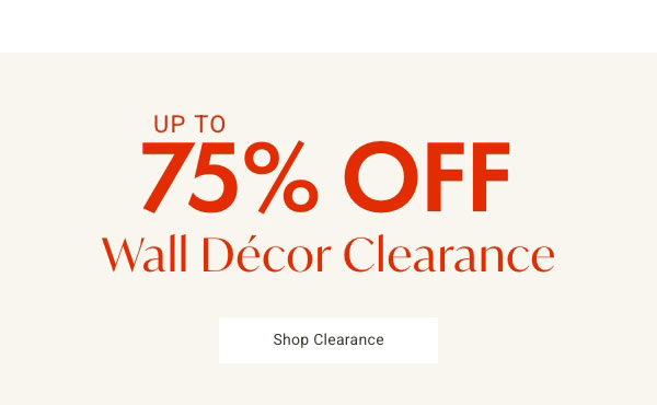 Up to 75% Off Wall Decor Clearance - Shop Now
