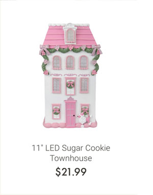 11" LED Sugar Cookie Townhouse