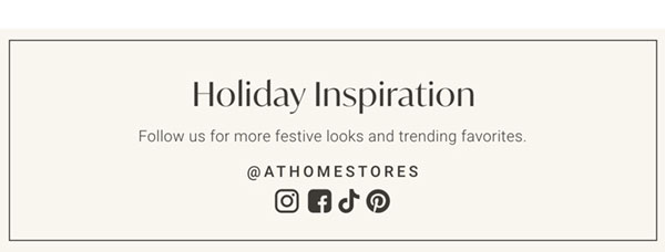 Holiday Inspiration: Follow us for more festive looks and trending favorites.