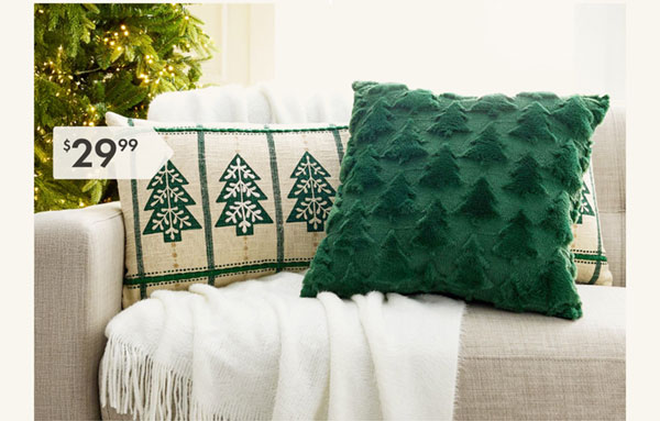 Green Tree Pillow