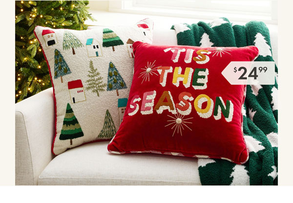 Til The Season Red Pillow
