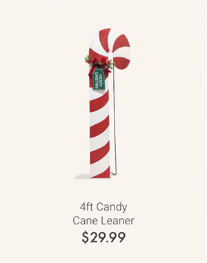 4ft Candy Cane Leaner