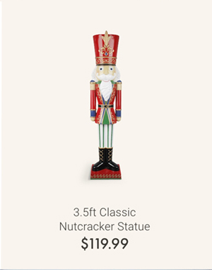 3.5ft Classic Nutcracker Statue