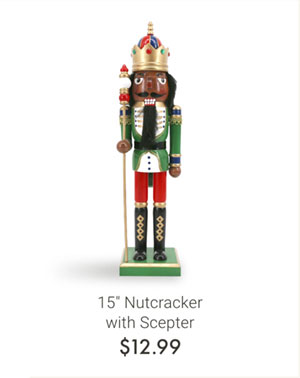 15" Nutcracker with Scepter
