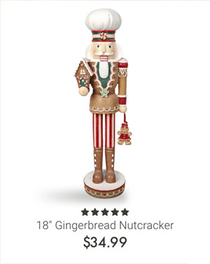 18" Gingerbread Nutcracker