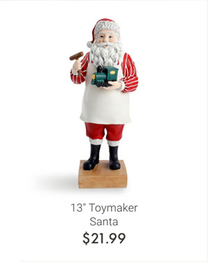 13" Toymaker Santa