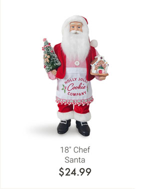 18" Chef Santa