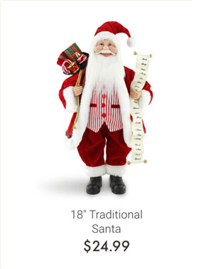 18" Traditional Santa