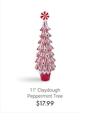 11" Claydough Peppermint Tree