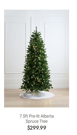 7.5ft Pre-lit Alberta Spruce Tree