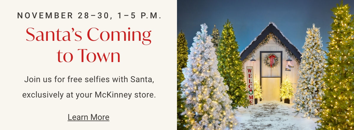 Santa's Coming to Town | McKinney At Home Store | November 28-30, 1-5PM