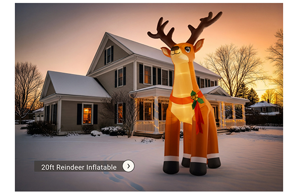 20ft Reindeer Inflatable