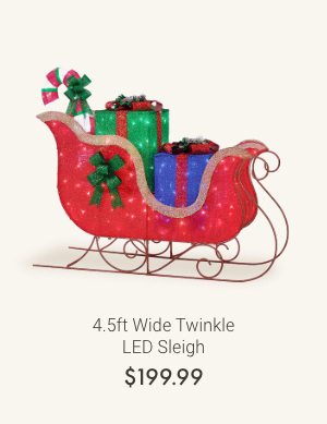 4.5ft Wide Twinkle LED Sleigh