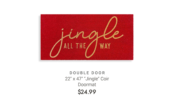 22" x 47" "Jingle" Coir Doormat
