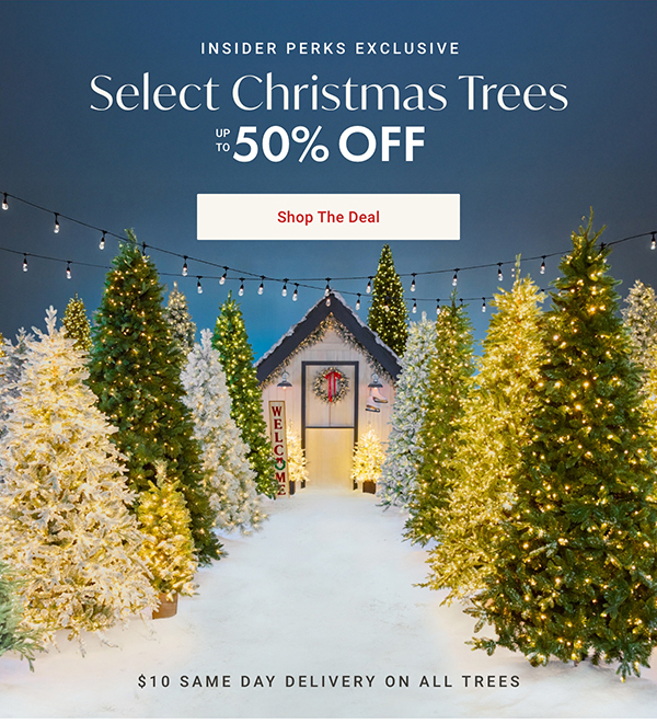Select Christmas Trees Up to 50% Off | Shop the Deal >