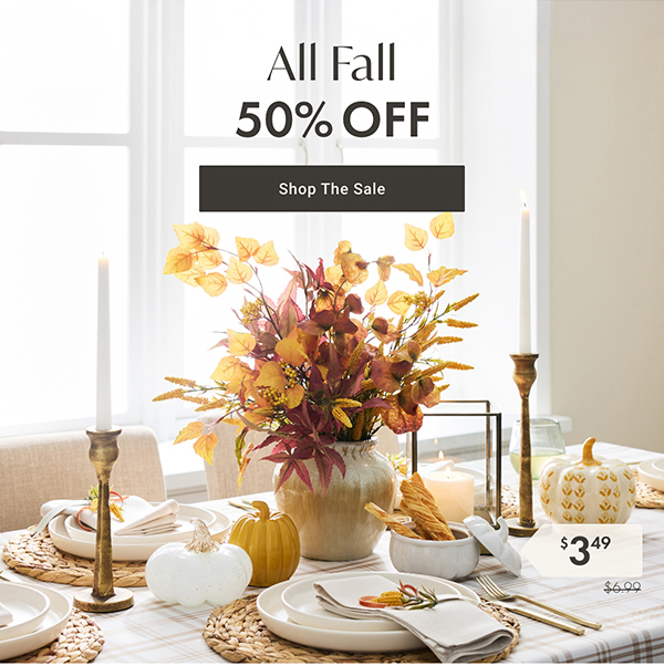 All Fall 50% Off | Shop the Sale >