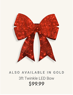 3ft Twinkle LED Bow