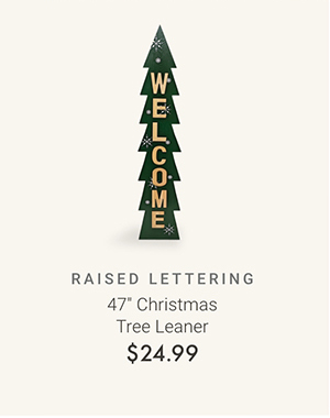 47" Christmas Tree Leaner