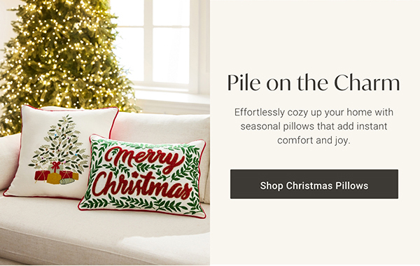 Pile on the Charm | Shop Christmas Pillows >