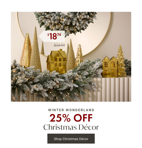 Winter Wonderland: 25% OFF Christmas Decor