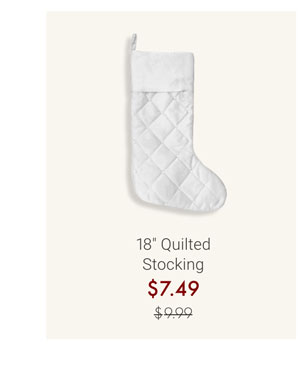 18" Quilted Stocking