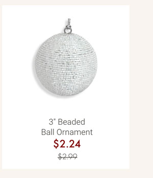 3" Beaded Ball Ornaments