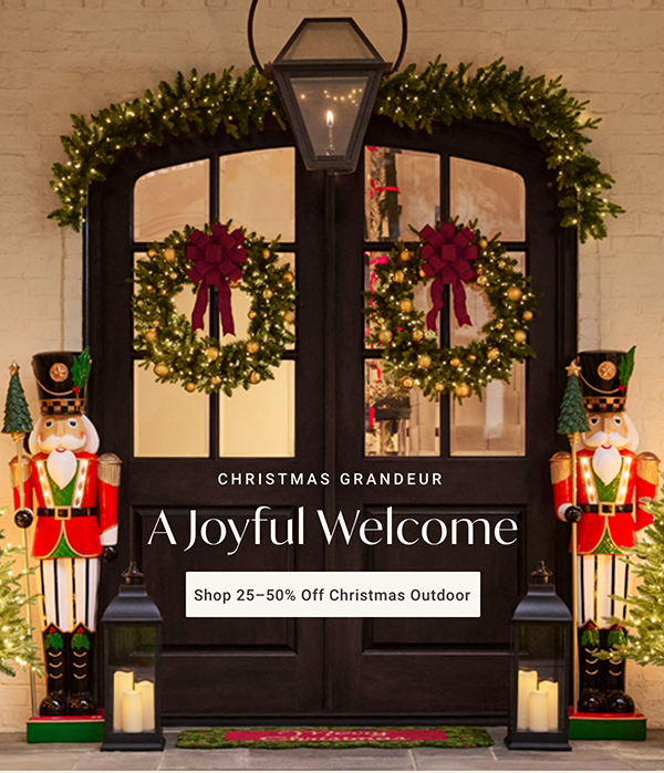 A Joyful Welcome | Shop 25-50% Off Christmas Outdoor >