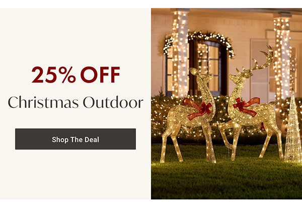 25% OFF Christmas Outdoor - Shop The Deal