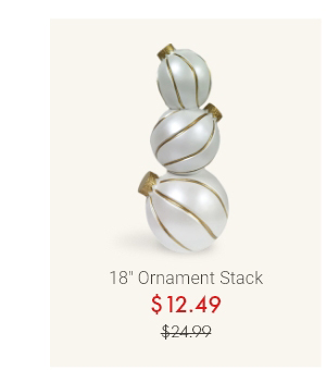 18" Ornament Stack