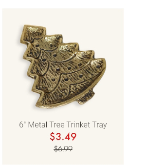6" Metal Tree Trinket Tray