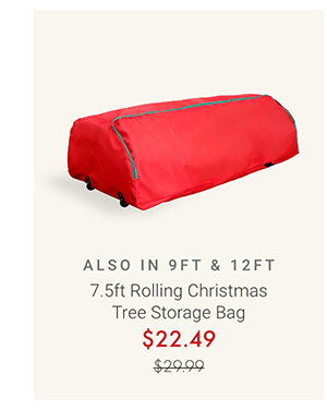 7.5ft Rolling Christmas Tree Storage Bag