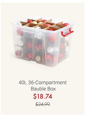 40L 36-Compartment Bauble Box