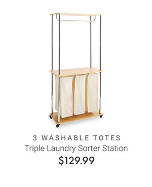 Triple Laundry Sorter Station