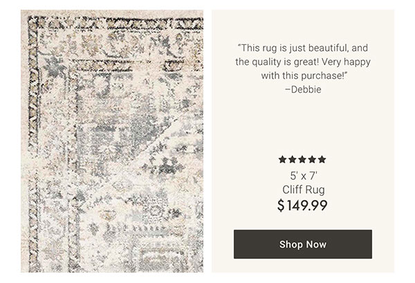 5' x 7' Cliff Rug - Shop Now