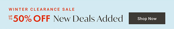 Winter Clearance Sale | Shop Now >