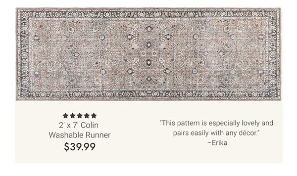 2' x 7' Colin Washable Runner