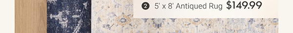 5' x 8' Antiqued Rug