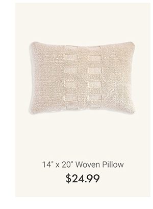 14" x 20" Woven Pillow