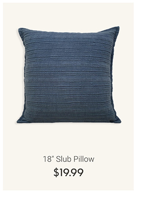 18" Slub Pillow