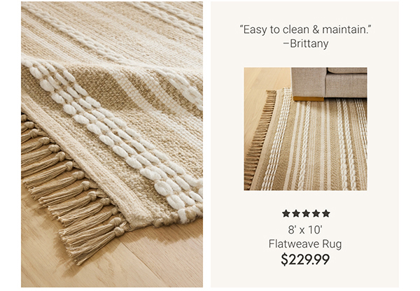 8' x 10' Flatweave Rug