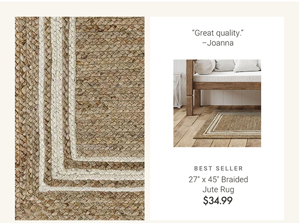 27" x 45" Braided Jute Rug