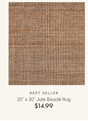 20" x 30" Jute Boucle Rug