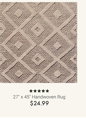 27" x 45" Handwoven Rug